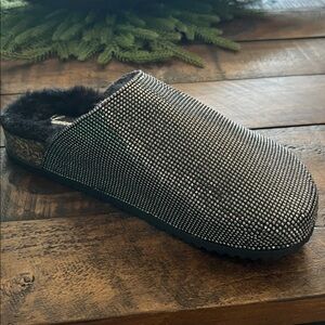 Pewter Mules with Faux Fur Lining - Life is to short to wear boring shoes!
